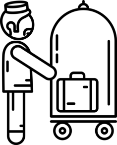 Hotel Service Vinyl Cutting Svg File, Free Vectors File